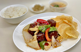 肉団子の黒酢ソース