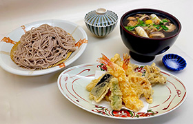 きの子そば 天麩羅添え